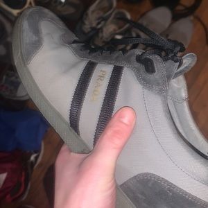 Prada classic suede sneakers